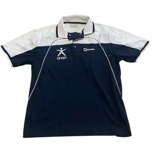 Lotto Men’s Cyprus Greek Military Polo Navy and White Shirt Size Medium